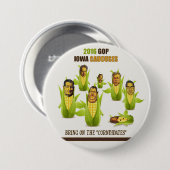 2016 GOP Iowa Kaukussen Ronde Button 7,6 Cm (Voorkant /achterkant)