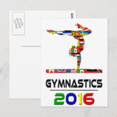 2016: Gymnastiek Briefkaart (Voorkant / Achterkant)