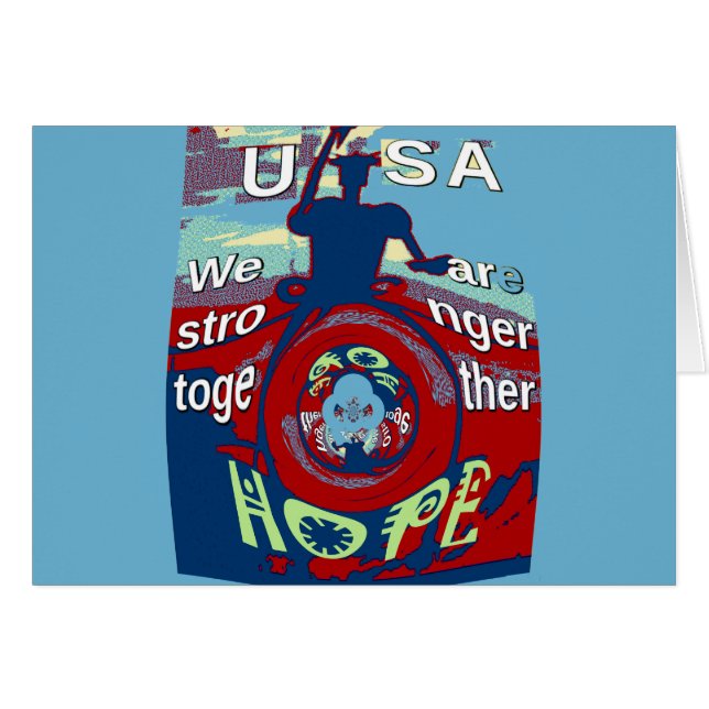 2016 hebben de VS een mooie dag vol sterke krachte (Voorkant Horizontaal)