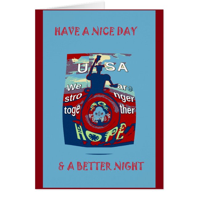 2016 hebben de VS een mooie dag vol sterke krachte (Voorkant)