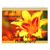 2016 Herinneringen Kalender (Hoes)