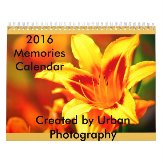 2016 Herinneringen Kalender (Hoes)