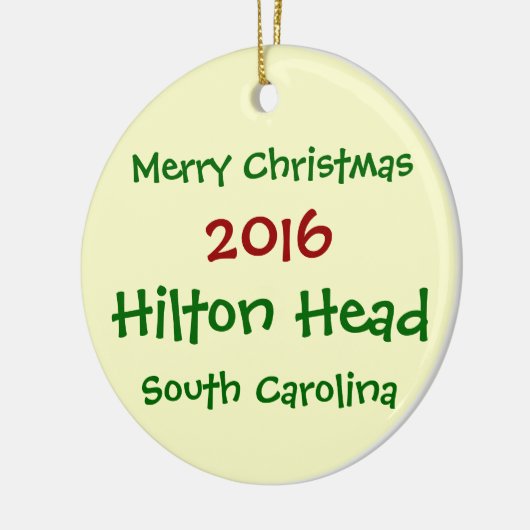 2016 HILTON HEAD ZUID CAROLINA CHRISTMAS ORNAMENT (Links)