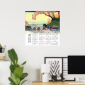 2016 Hokusai kalenderposter Poster (Thuiskantoor)