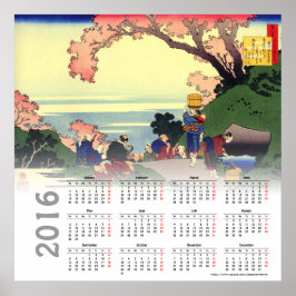 2016 Hokusai kalenderposter Poster