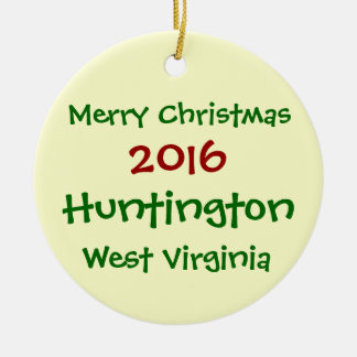 2016 HUNTINGTON WEST VIRGINIA CHRISTMAS ORNAMENT