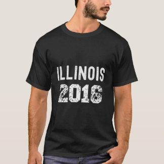 2016 Illinois Jaar Staat Toeristische Herinneringe T-shirt