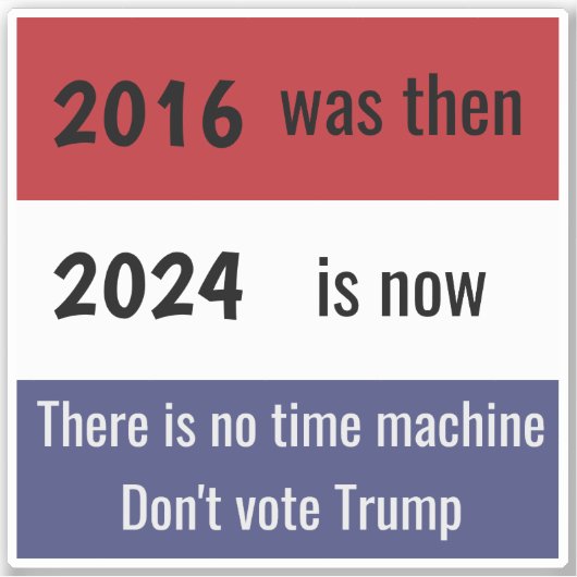 2016 is voorbij sticker (Voorkant)