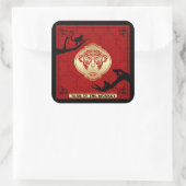 2016 Jaar van de Aap Chinees Nieuwjaar Sticker (Tas)