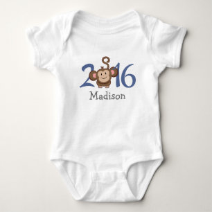 2016 Jaar van de aap (personaliseer versie) Romper