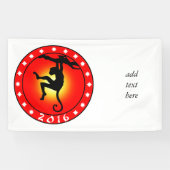 2016 Jaar van de aap Spandoek (Horizontaal)