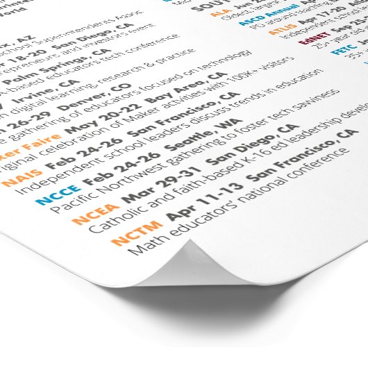 2016 K-12 Edtech-conferenties Poster (Hoek)