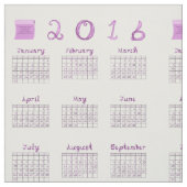 2016 Kalender op STOF met Fabric Font (Swatch)