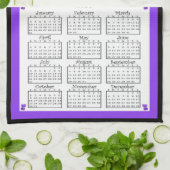 2016 Kalender voor overdreven kleding Theedoek (Gevouwen)