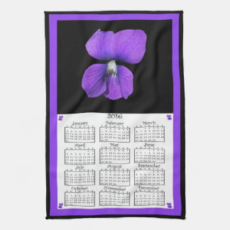 2016 Kalender voor overdreven kleding Theedoek