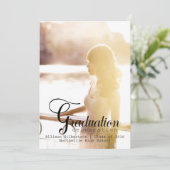 2016 Kalligrafie Afstuderen Fotofeest Uitnodiging (Staand voorkant)