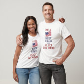 2016 Keep Calm en kies JIM WEBB T-shirt (Unisex)