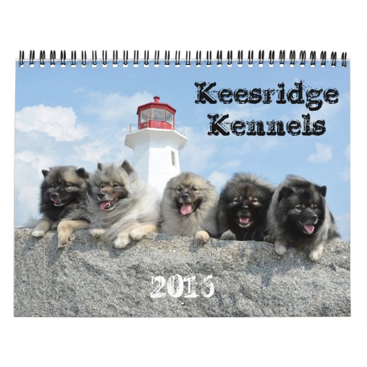 2016 Keesridge Kennels Agenda Kalender (Hoes)