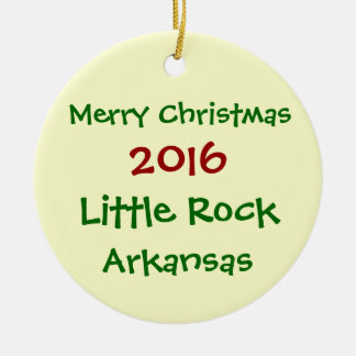 2016 KLEINE ROCK ARKANSAS MERRY CHRISTMAS ORNAMENT