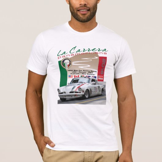 2016 La Carrera Panamericana Racing Series-Hawk T-shirt (Voorkant)