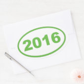 2016 lichtgroen ovale sticker (Envelop)