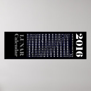 2016 Lunar Calendar Poster