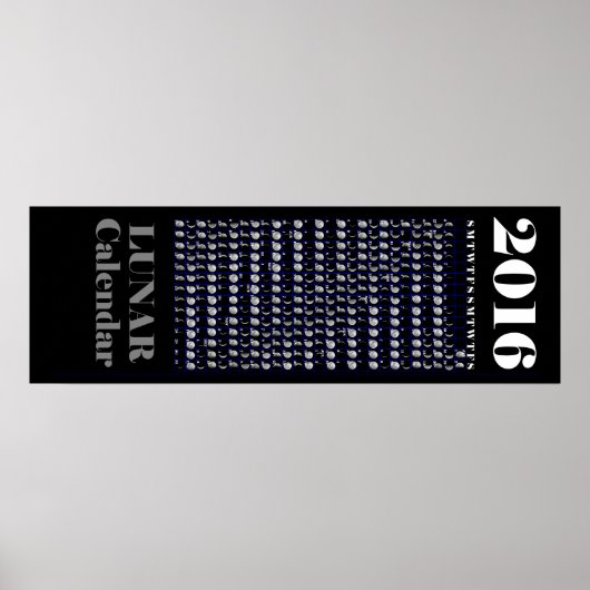2016 Lunar Calendar Poster (Voorkant)