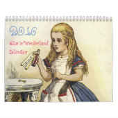 2016 Middelgrote Alice in het Wonderland-kalender Kalender (Hoes)
