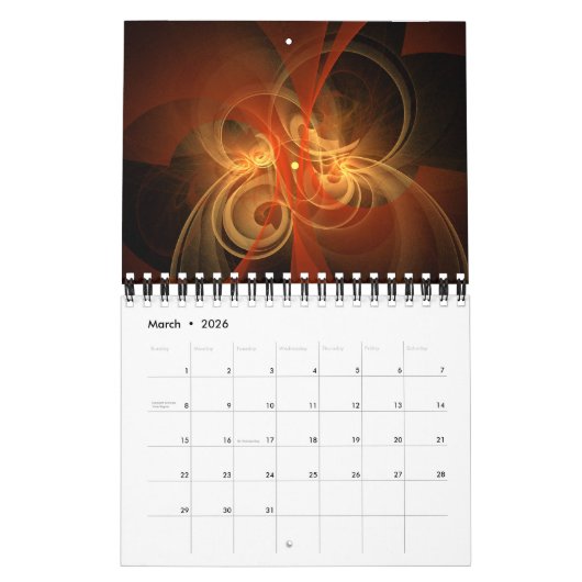 2016 Moderne Abstracte kunst Kalender (Mar 2026)