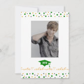 2016 Moderne afstudeerfeestuitnodiging - Groen Kaart (Achterkant)