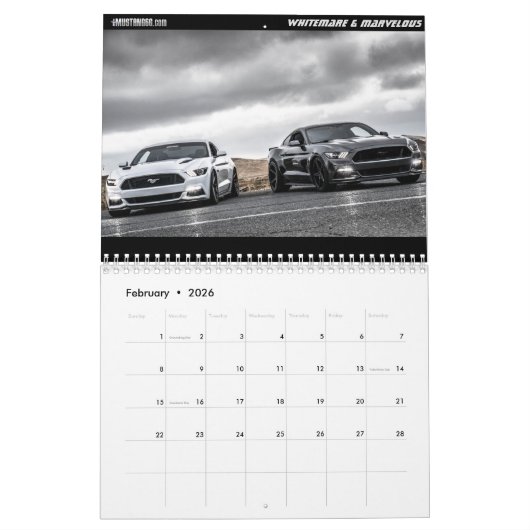 2016 Mustang Calendar - mustang6.com Kalender (Feb 2026)