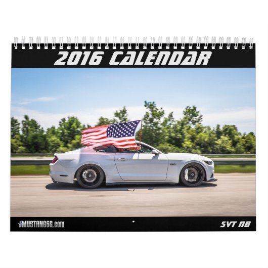 2016 Mustang Calendar - mustang6.com Kalender (Hoes)