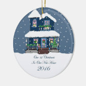 2016 Nieuw kerstfeest Victoriaans Keramisch Ornament (Links)
