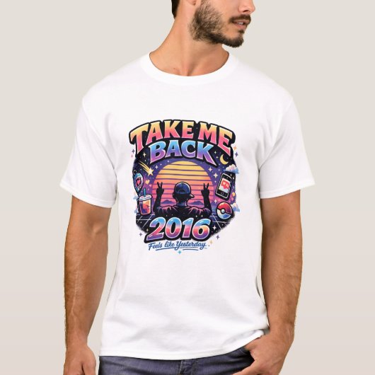 2016 (Nostalgie 2016 Reset) T‑Shirt | Retro 2016 T-shirt (Voorkant)