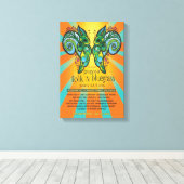 2016 Pagosa Folk 'N Bluegrass Poster Canvas Afdruk (Insitu (Houten vloer))