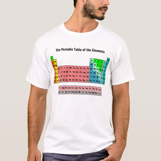 2016 Periodiek Systeem der Elementen T-shirt (Voorkant)