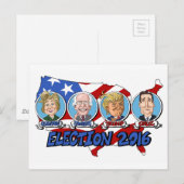 2016 Presidentiële verkiezingen Briefkaart (Voorkant / Achterkant)