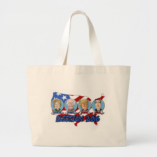 2016 Presidentiële verkiezingen Grote Tote Bag (Voorkant)