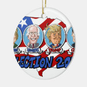 2016 Presidentiële verkiezingen Keramisch Ornament (Links)