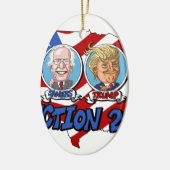 2016 Presidentiële verkiezingen Keramisch Ornament (Links)