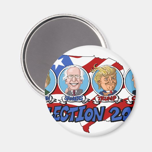 2016 Presidentiële verkiezingen Magneet (Voorkant / Achterkant)