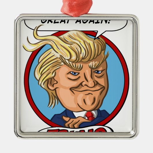 2016 Presidentiële verkiezingen Metalen Ornament (Voorkant)