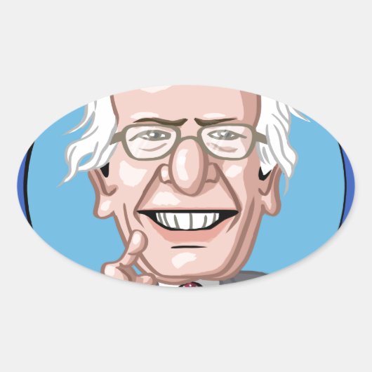 2016 Presidentiële verkiezingen Ovale Sticker (Voorkant)