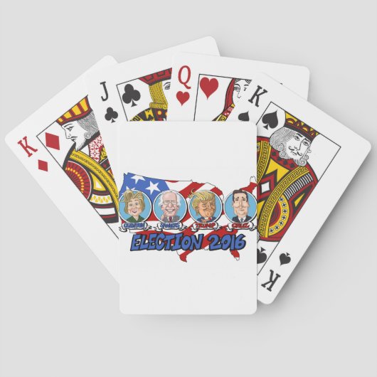 2016 Presidentiële verkiezingen Pokerkaarten (Achterkant)