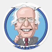 2016 Presidentiële verkiezingen Ronde Sticker (Voorkant)