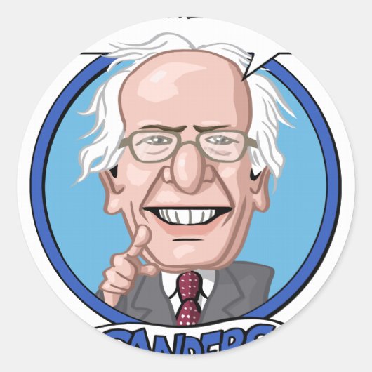 2016 Presidentiële verkiezingen Ronde Sticker (Voorkant)