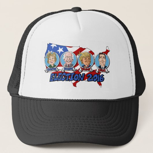 2016 Presidentiële verkiezingen Trucker Pet (Voorkant)