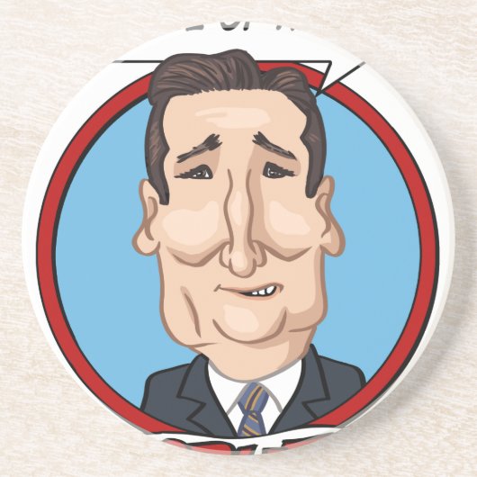 2016 Presidentiële verkiezingen Zandsteen Onderzetter (Voorkant)