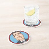 2016 Presidentiële verkiezingen Zandsteen Onderzetter (Zijkant)