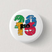 2016 rio de janeiro brasil olimpiadas ronde button 3,2 cm (Voorkant)